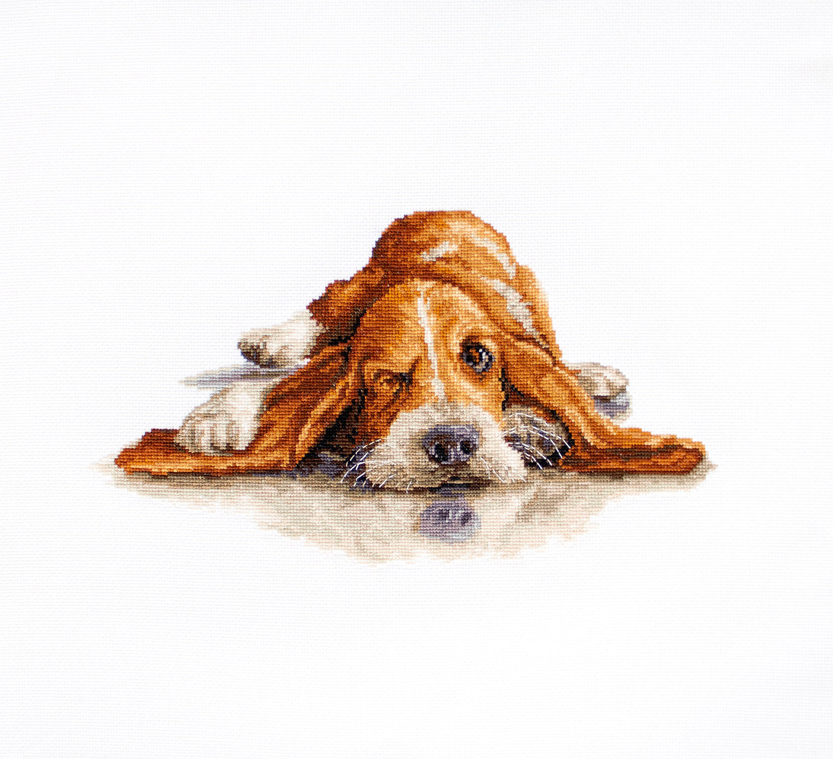 Kit point de croix Basset par Luca-S B2341