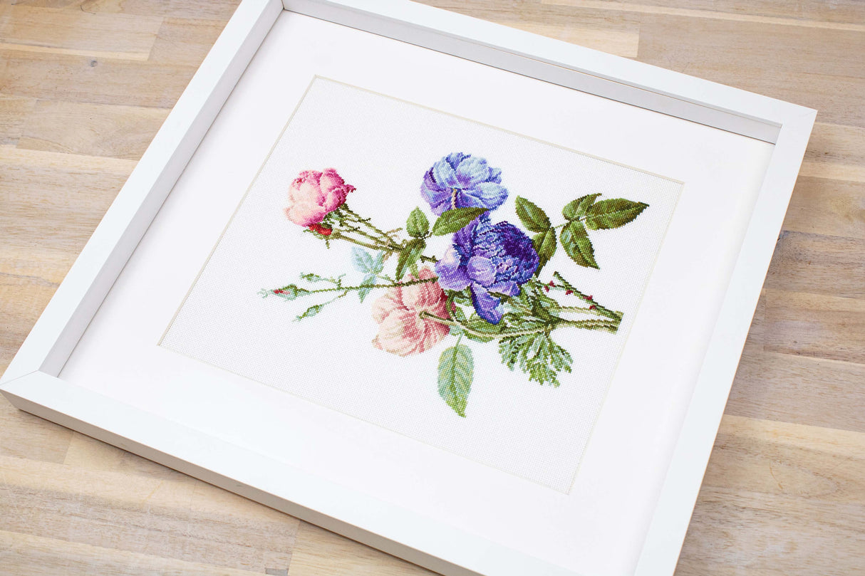 B2349 Bouquet de fleurs - Luca-S - Kit de point de croix