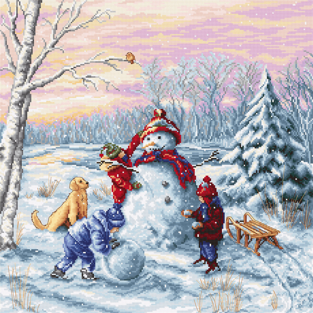 (Discontinued) B2358 Merry Christmas - Luca-S - Cross Stitch Kit