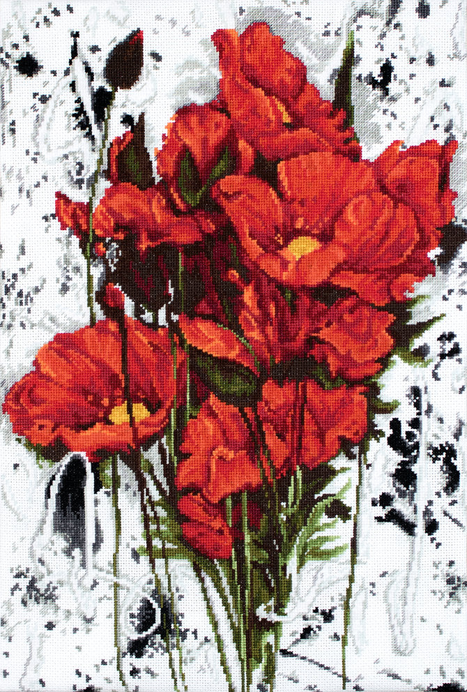 The Poppies - B2375 Luca-S - Cross Stitch Kit