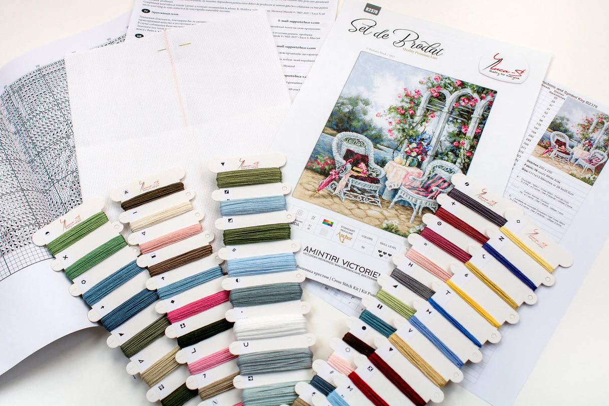 B2378 Souvenirs victoriens - Luca-S - Kit de point de croix