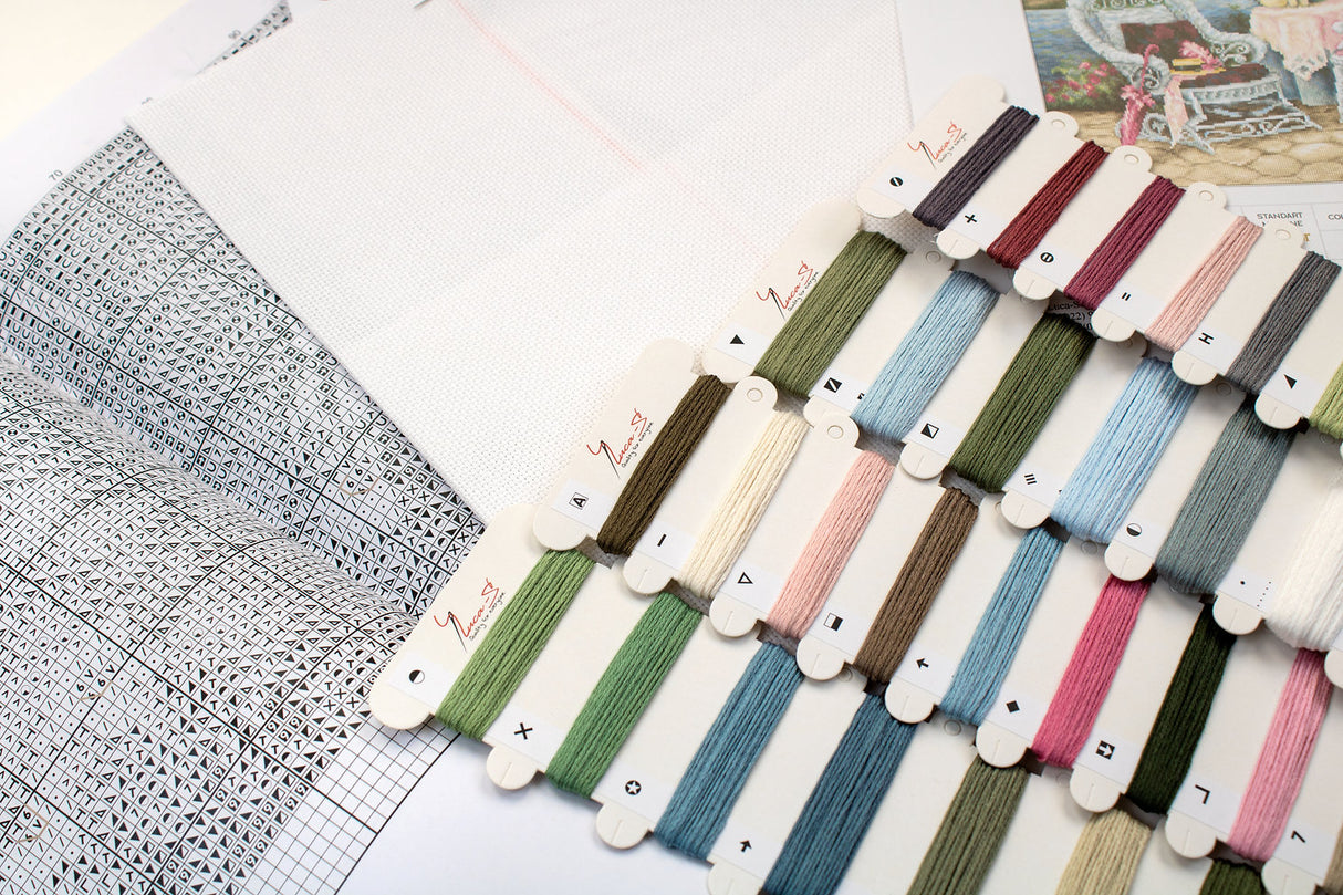 B2378 Souvenirs victoriens - Luca-S - Kit de point de croix