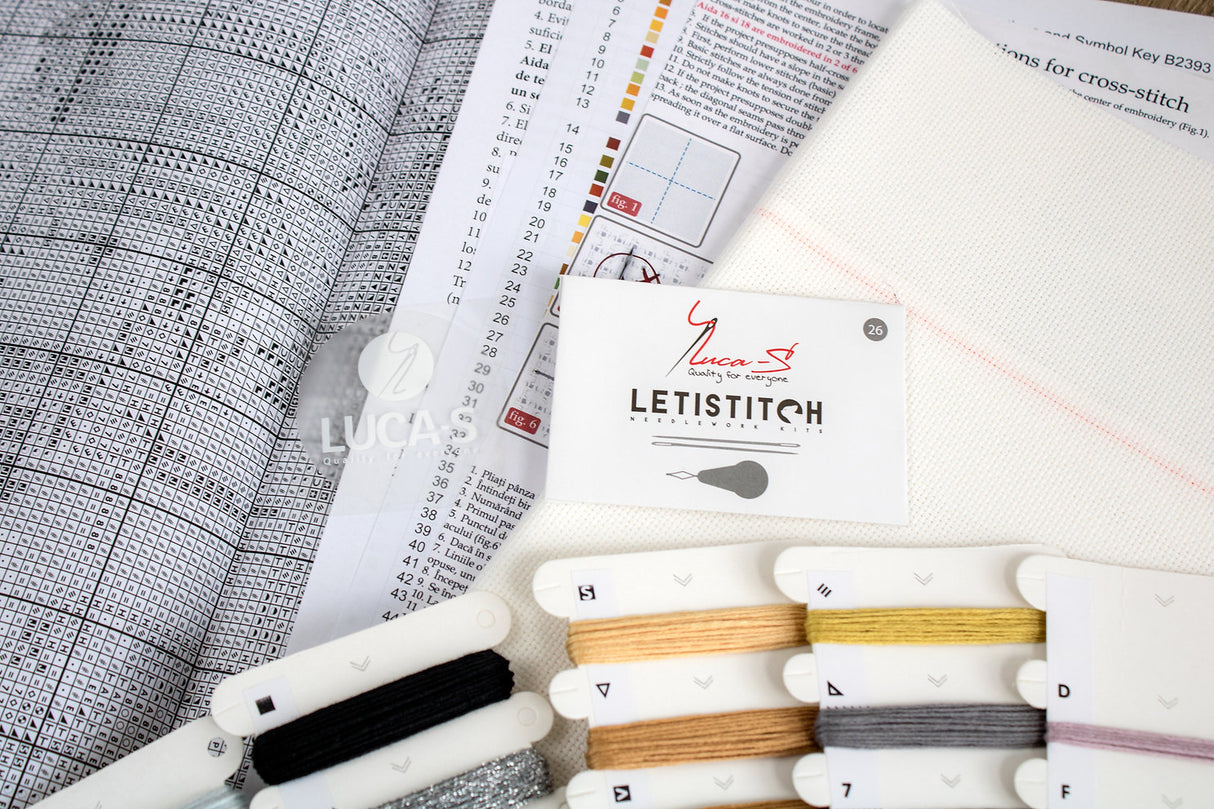 Cross Stitch Kit 'Dreaming of a White Christmas' - B2393 by Luca-S