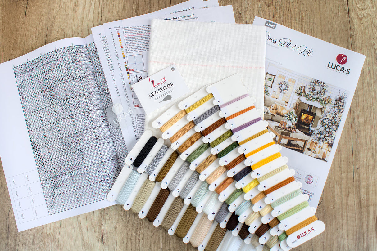 Cross Stitch Kit 'Dreaming of a White Christmas' - B2393 by Luca-S