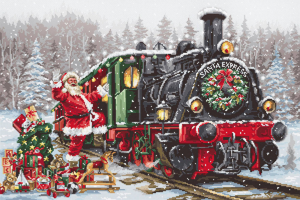 B2397 Santa`s Express - Luca-S - Kit de point de croix
