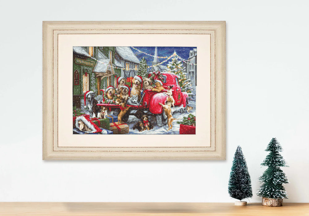 Cross Stitch Kit - Puppy Christmas B2414 by Luca-S GOLD