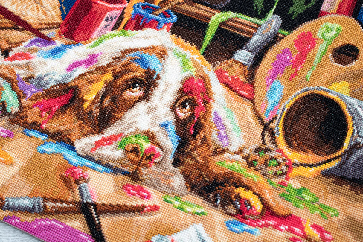 Cross Stitch Kit - Picasso Dog B2415 by Luca-S