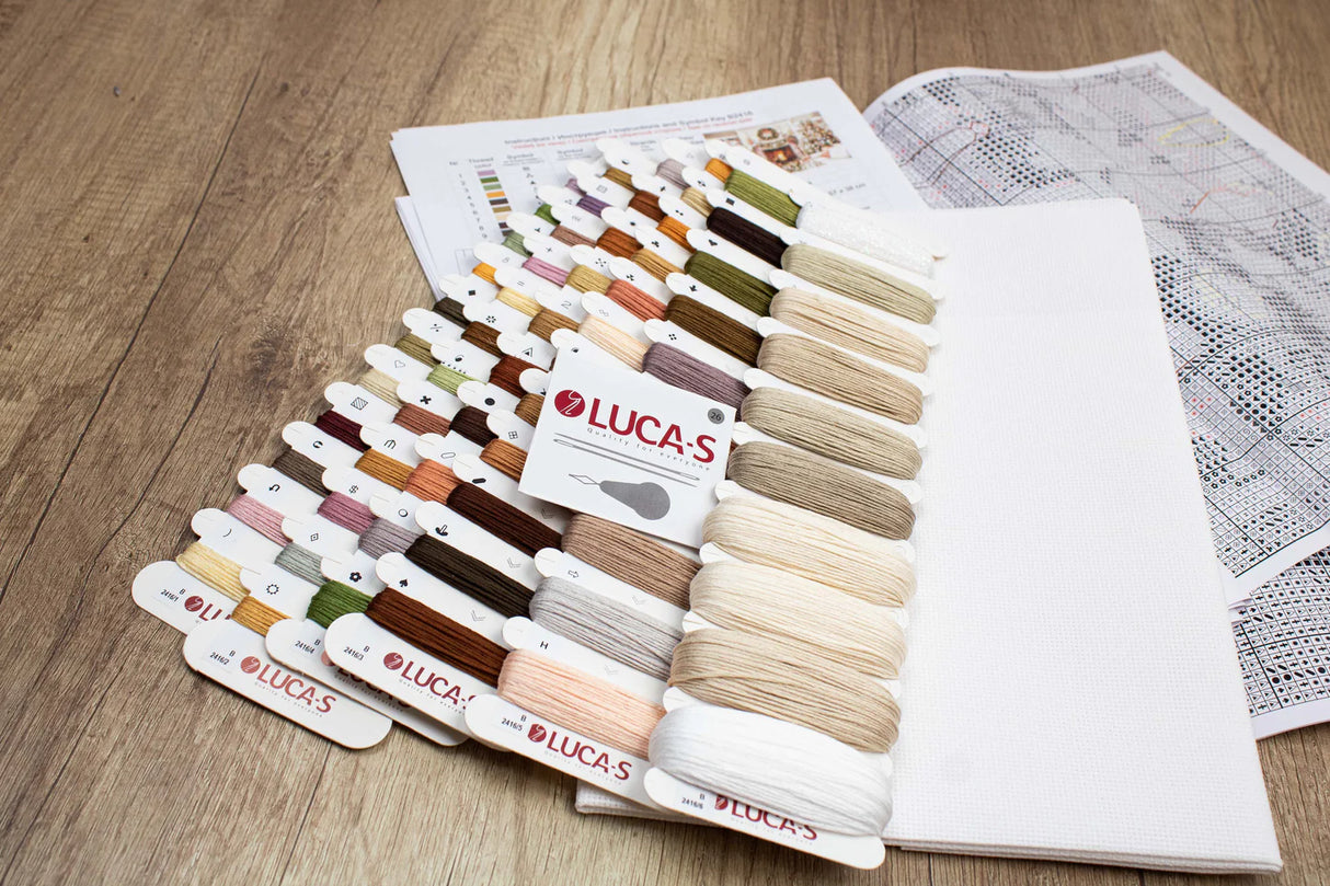 New Year's Cross Stitch Kit - B2416 Luca-S GOLD