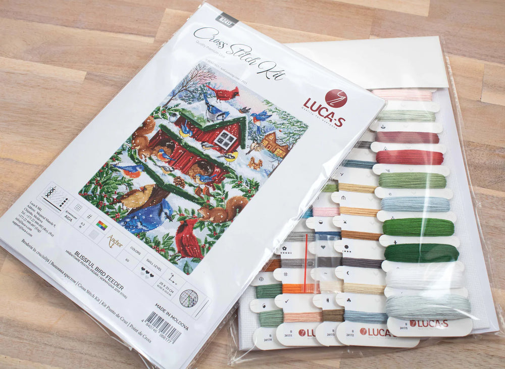Cross Stitch Kit - Blissful Bird Feeder - B2417 Luca-S
