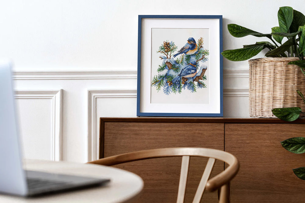 Cross Stitch Kit - The Birds-Winter - B2418 Luca-S