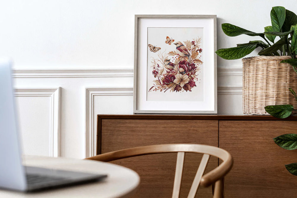 Cross Stitch Kit - The Birds-Autumn - B2419 Luca-S
