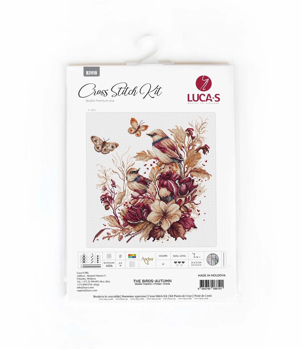 Cross Stitch Kit - The Birds-Autumn - B2419 Luca-S