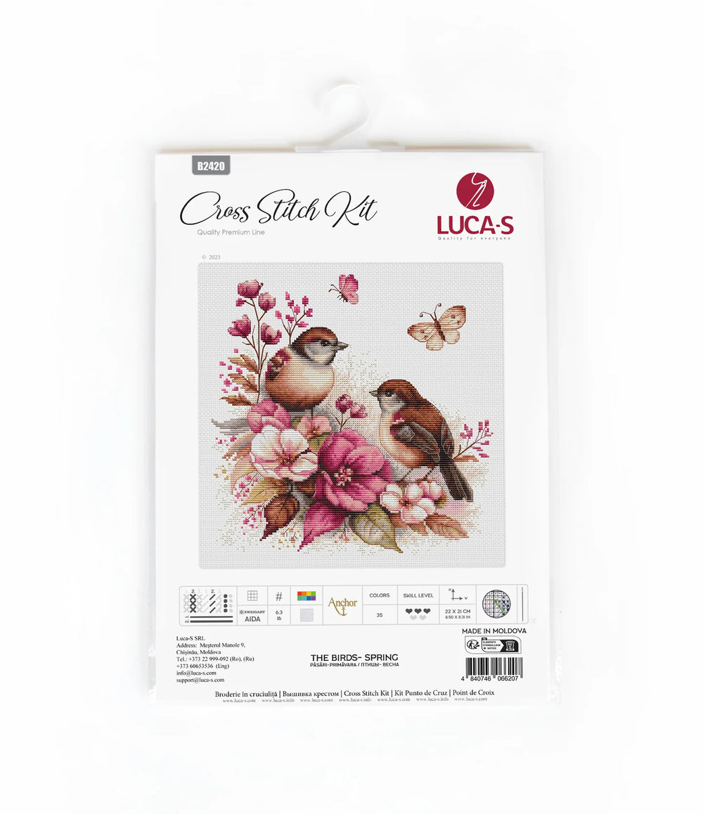 Cross Stitch Kit - The Birds - Spring - B2420 Luca-S