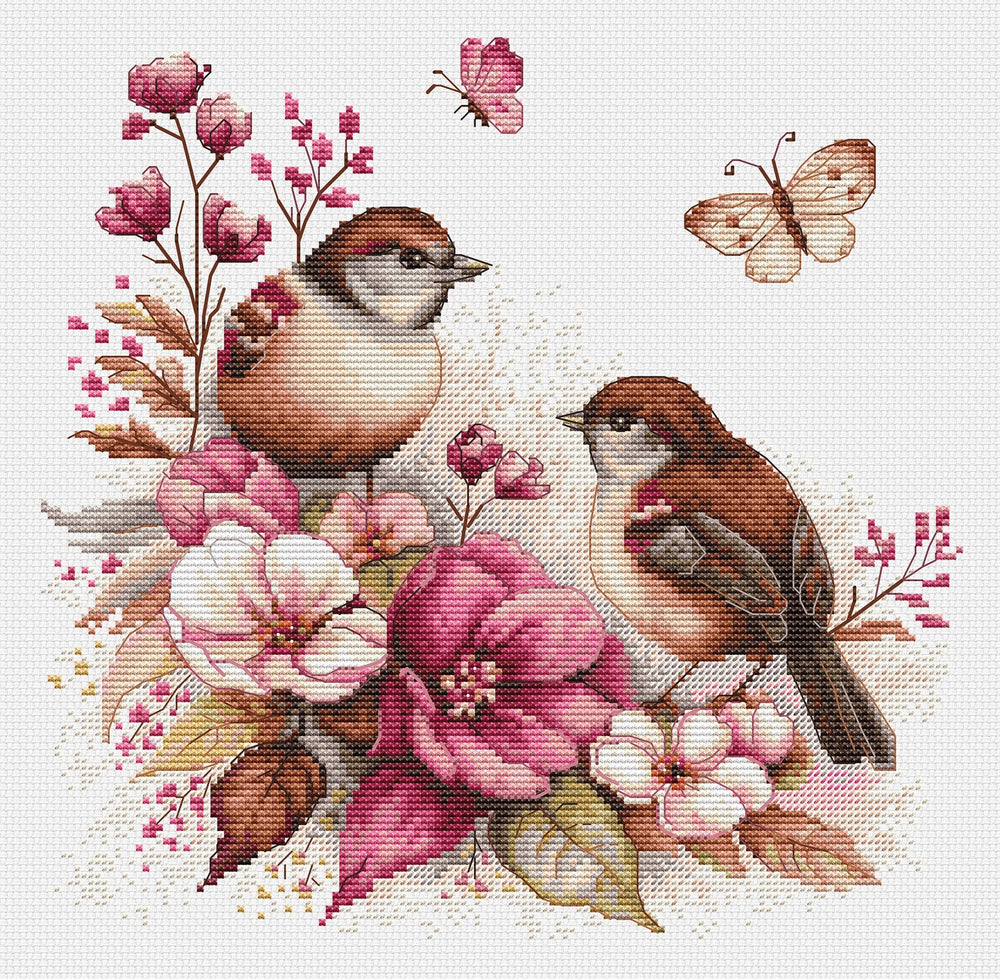 Cross Stitch Kit - The Birds - Spring - B2420 Luca-S