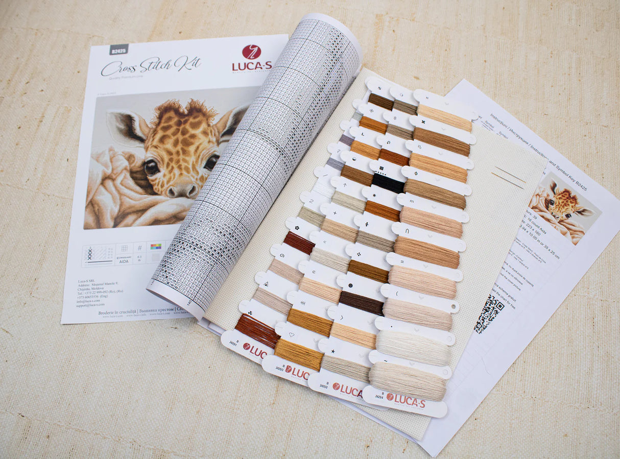 Kit de point de croix - Le bébé girafe - B2425 Luca-S