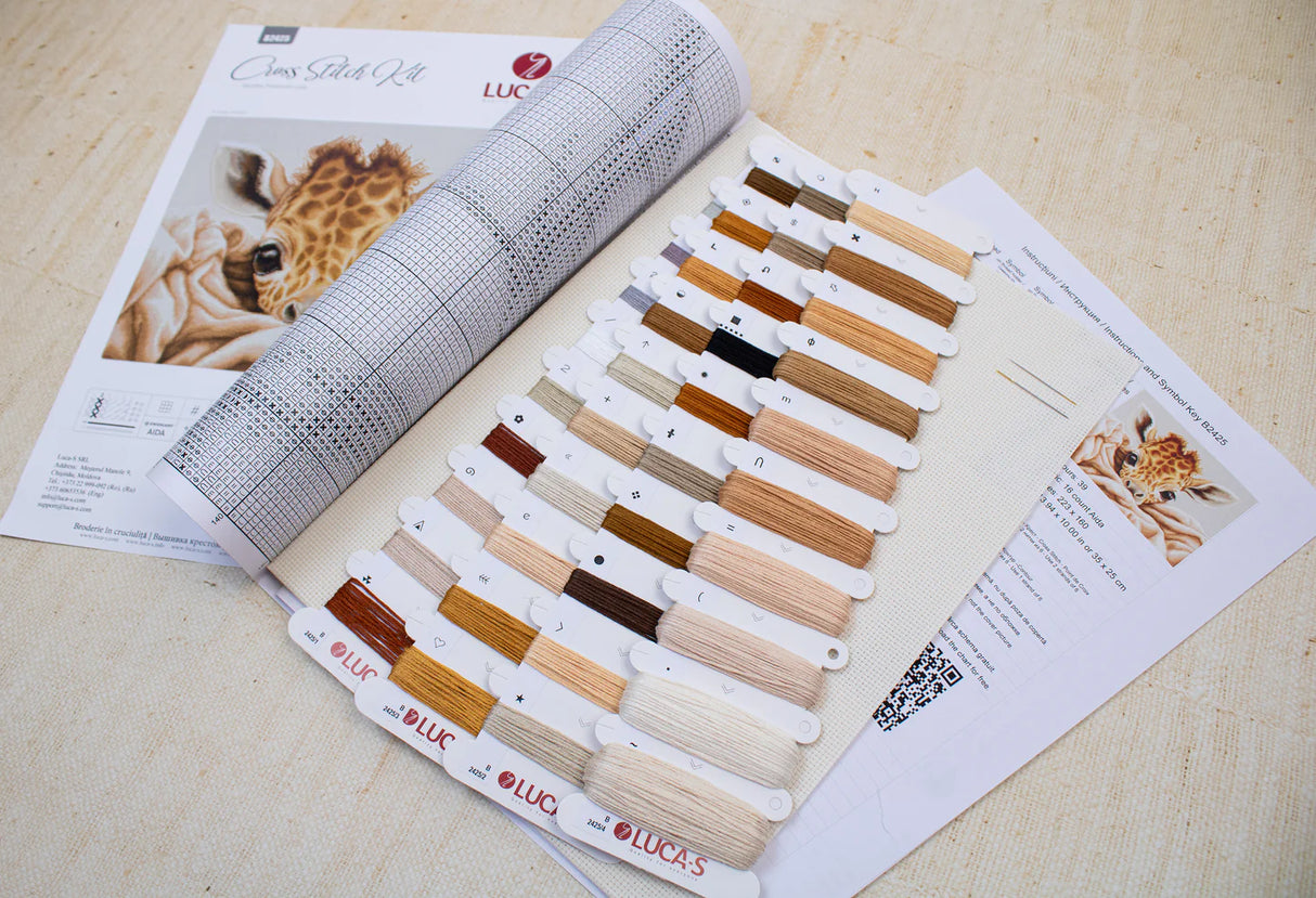 Kit de point de croix - Le bébé girafe - B2425 Luca-S