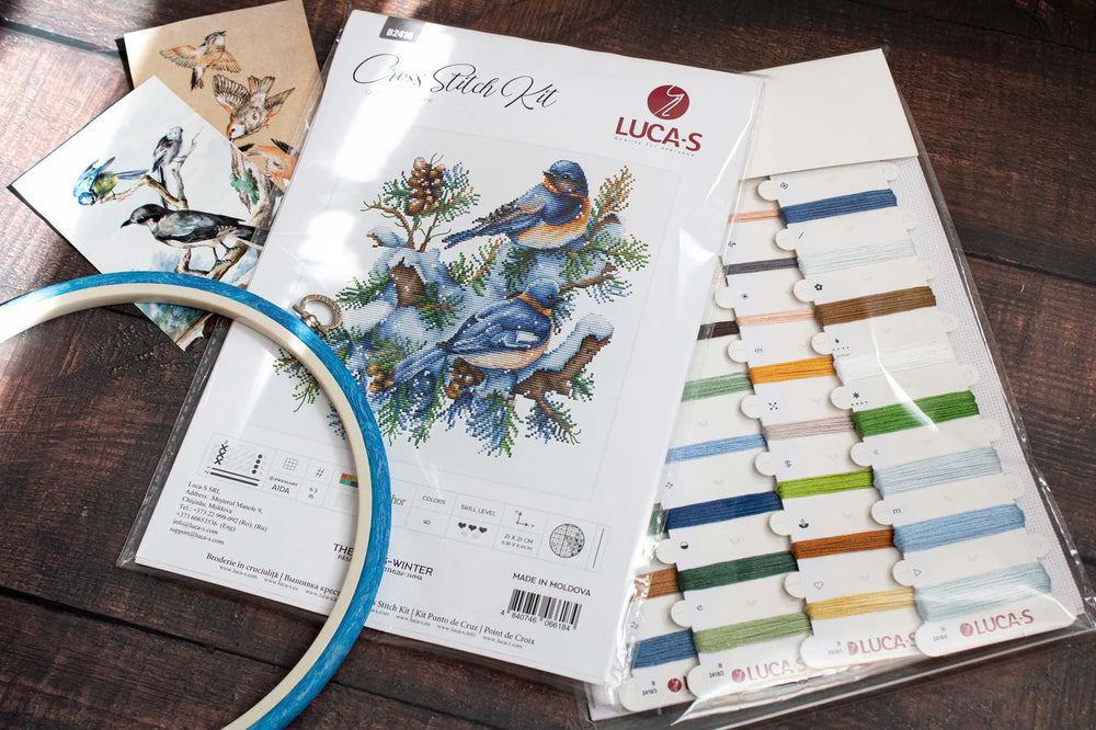 Cross Stitch Kit - The Birds-Winter - B2418 Luca-S