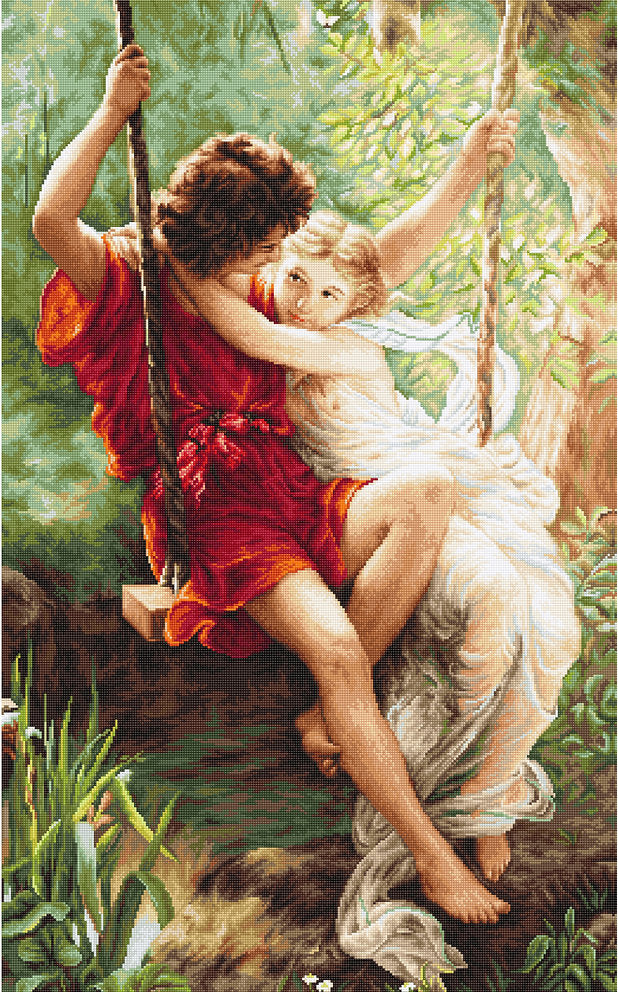 B415 Printemps des amoureux - Luca-S - Kit de point de croix