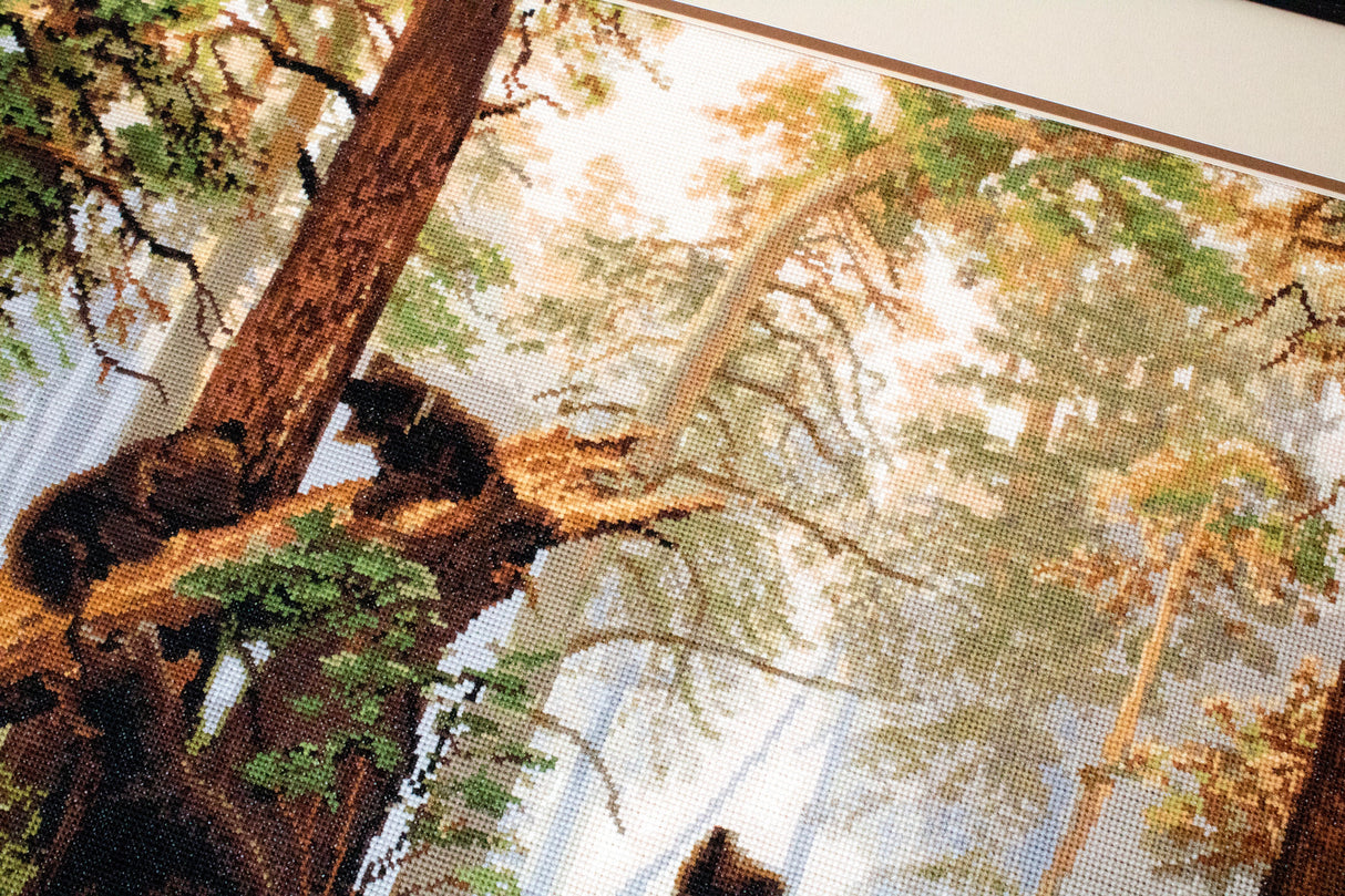 Morning in a Pine Forest - B452 Luca-S - Cross Stitch Kit