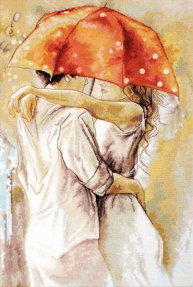 (Descatalogado) B552 Bajo el paraguas - Luca-S - Kit de Punto de Cruz