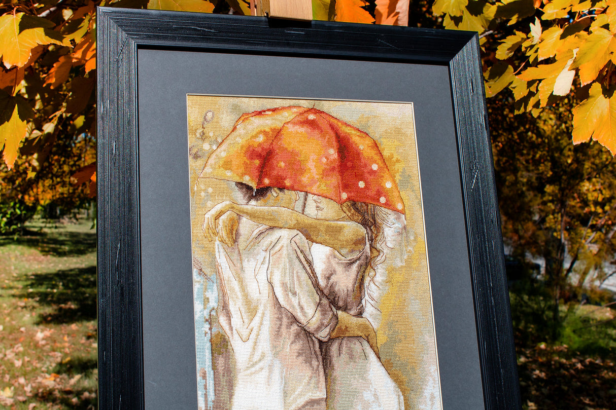 (Descatalogado) B552 Bajo el paraguas - Luca-S - Kit de Punto de Cruz