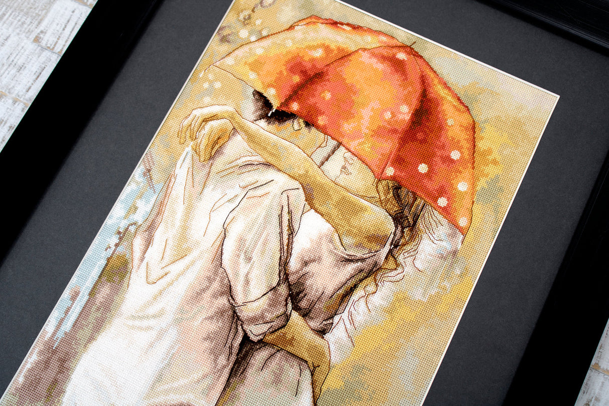 (Descatalogado) B552 Bajo el paraguas - Luca-S - Kit de Punto de Cruz