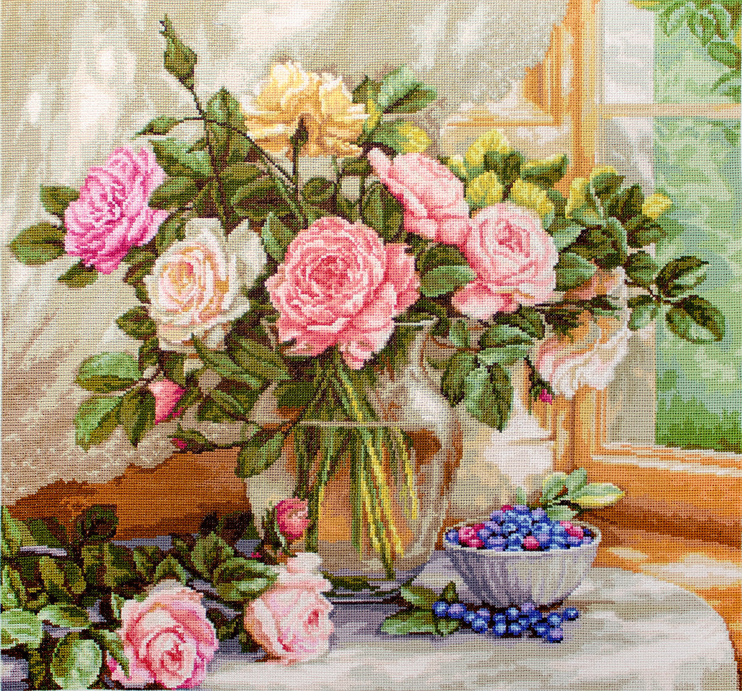 Still life with blueberries - B588 Luca-S - Cross Stitch Kit