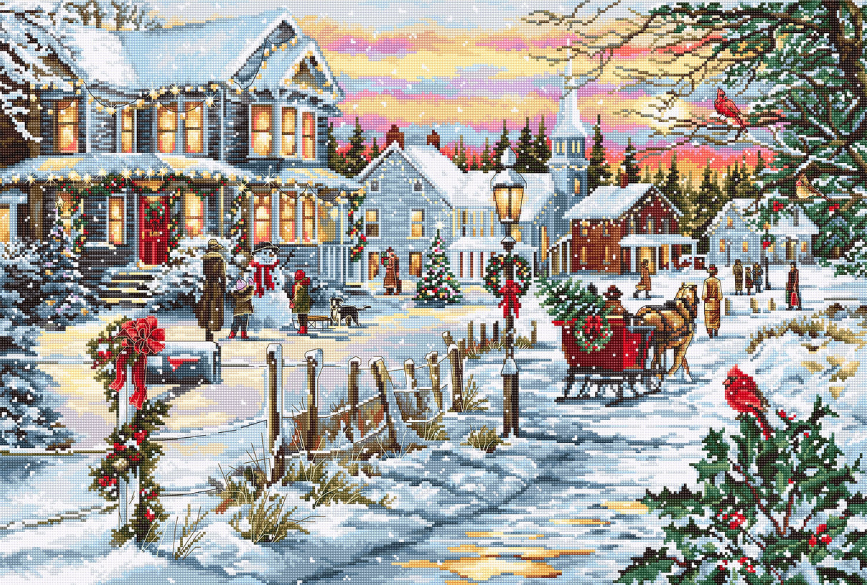 Cross Stitch Kit "Christmas Eve" by Luca-S B595