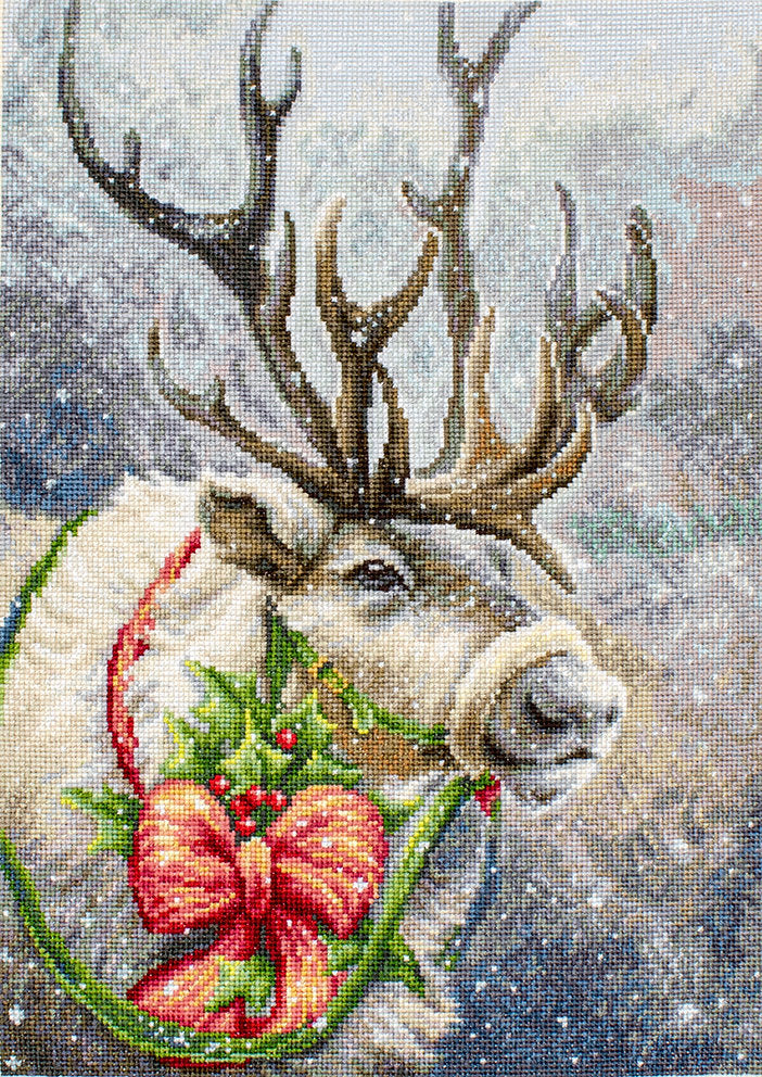 Cross Stitch Kit "Christmas Deer" by Luca-S B598