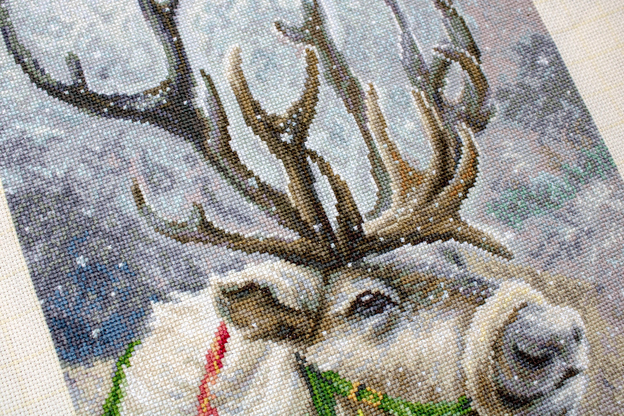 Cross Stitch Kit "Christmas Deer" by Luca-S B598