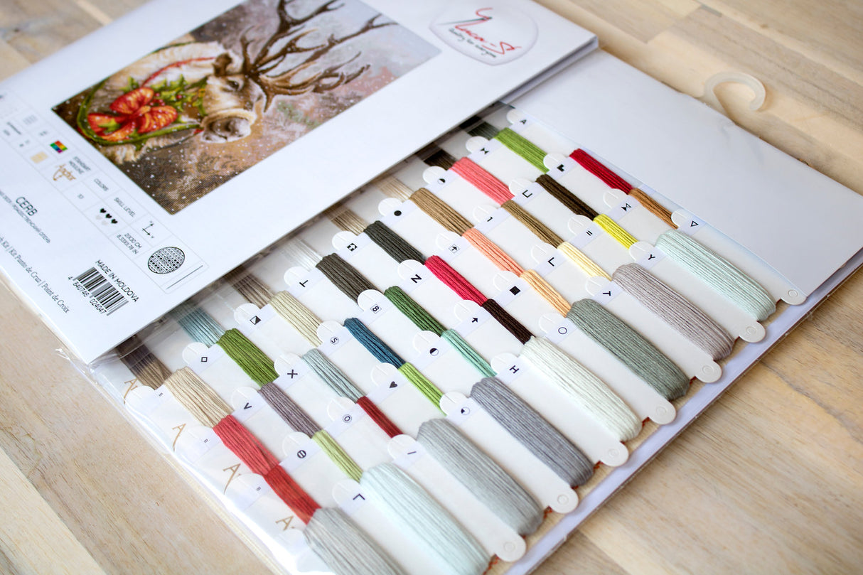 Cross Stitch Kit "Christmas Deer" by Luca-S B598