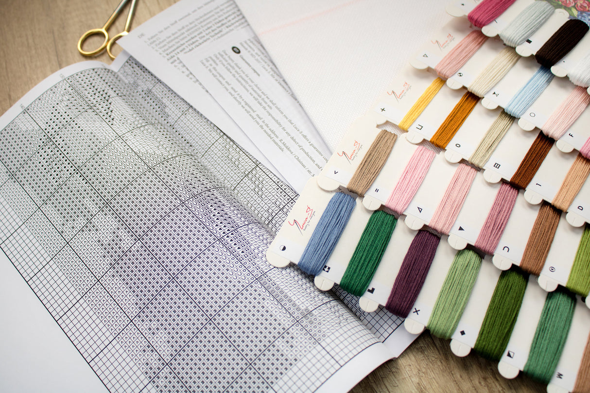 ROSES DE SA MAJESTÉ - B605 Luca-S - Kit de point de croix