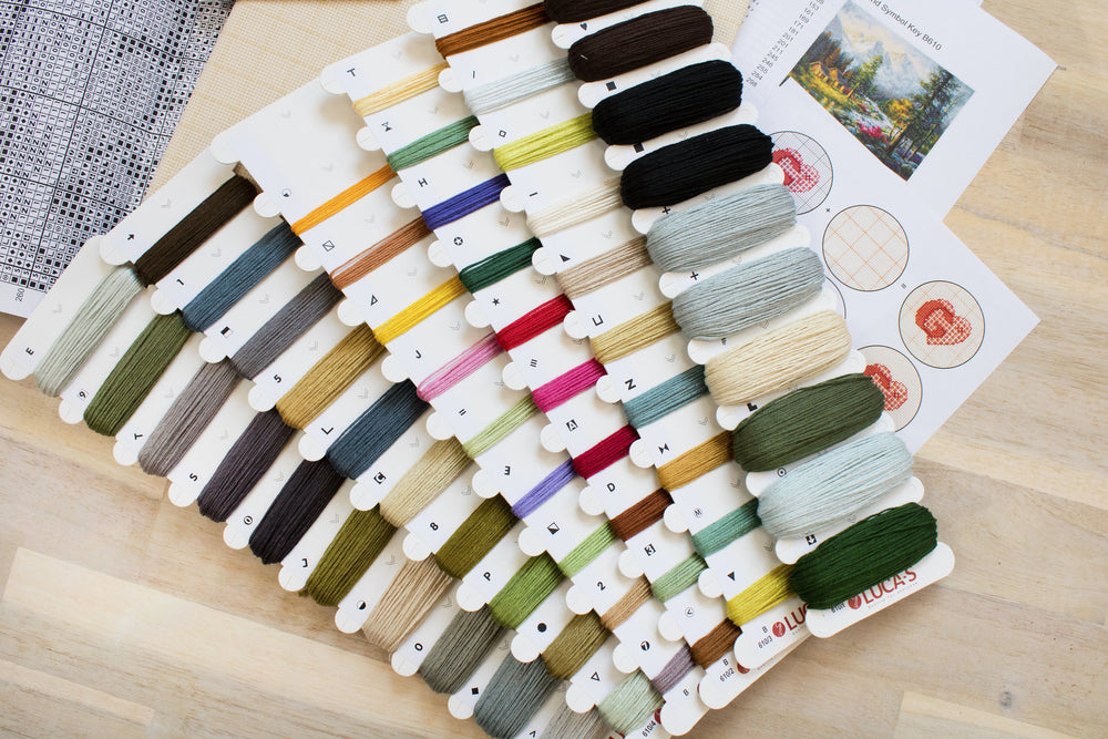 Kit de point de croix Cabane du campeur - B610 Luca-S Gold