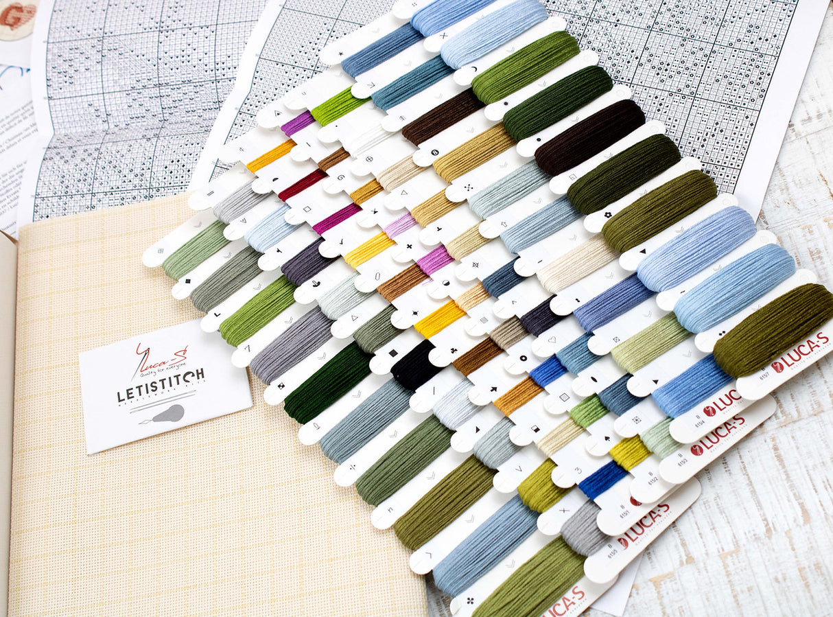 B615 Enchanted Cottage - Luca-S Gold - Kit de Punto de Cruz