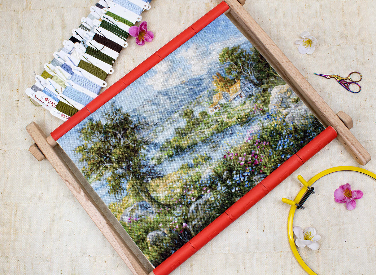 B615 Enchanted Cottage - Luca-S Gold - Kit de Punto de Cruz