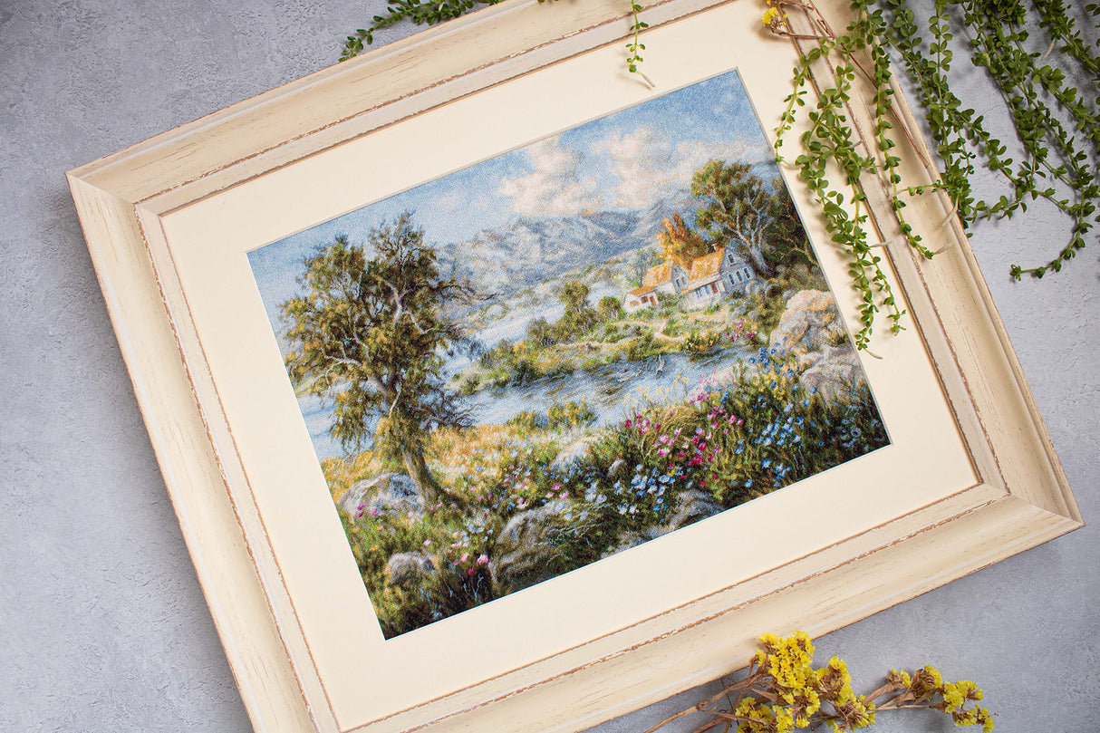 B615 Enchanted Cottage - Luca-S Gold - Kit de Punto de Cruz