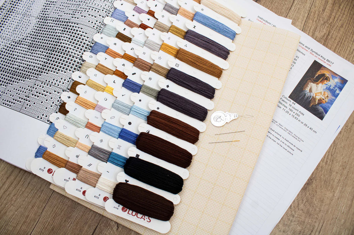 Saint Mary and Child Cross Stitch Kit - B617 Luca-S GOLD