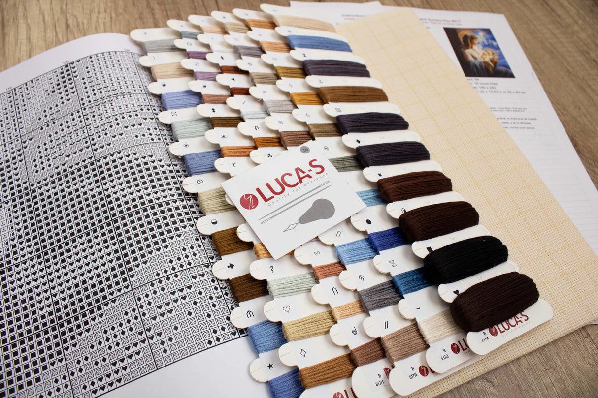 Saint Mary and Child Cross Stitch Kit - B617 Luca-S GOLD