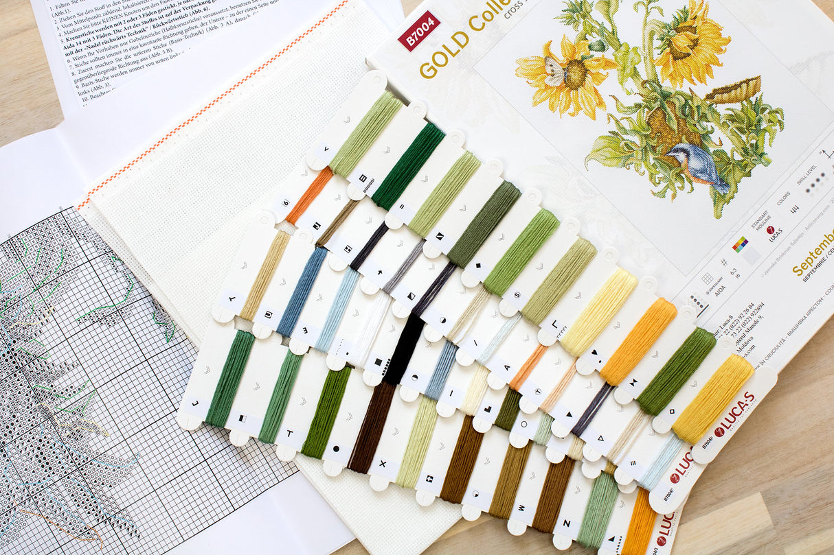 (Discontinued) B7004 September - Luca-S Gold - Cross Stitch Kit