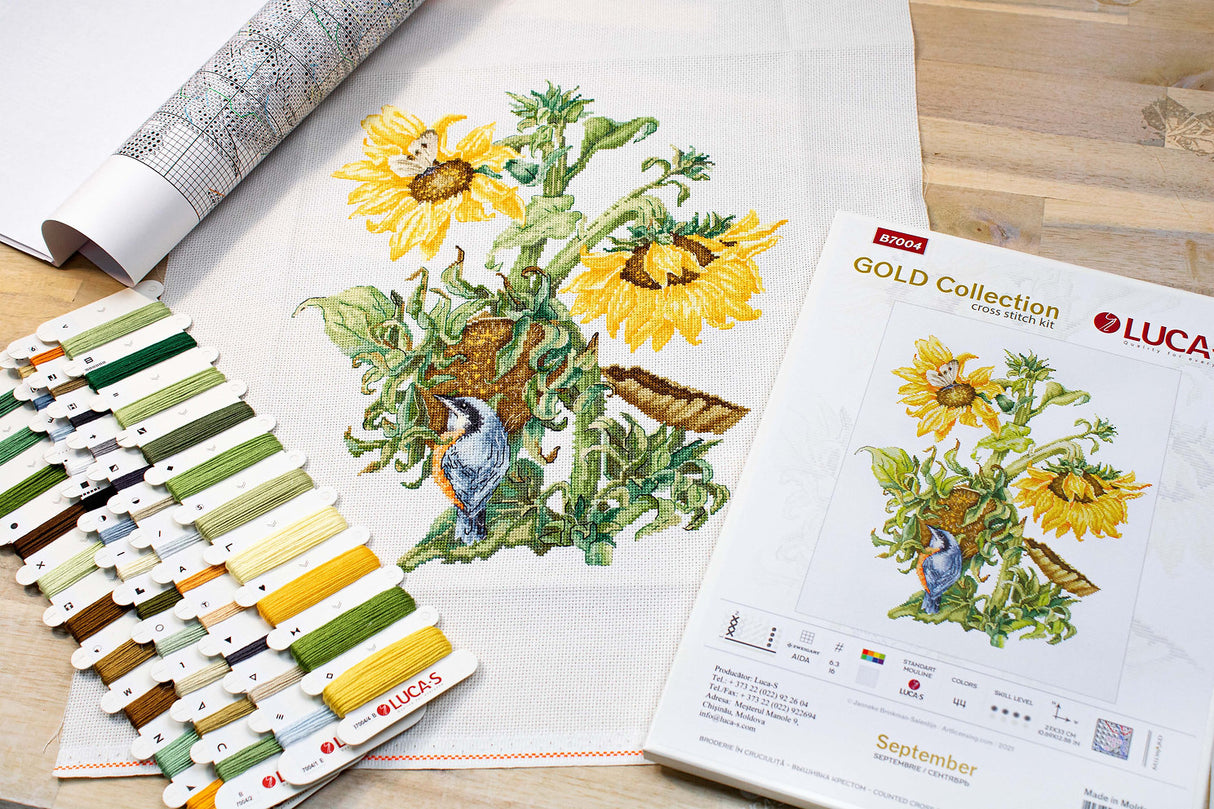 (Discontinued) B7004 September - Luca-S Gold - Cross Stitch Kit