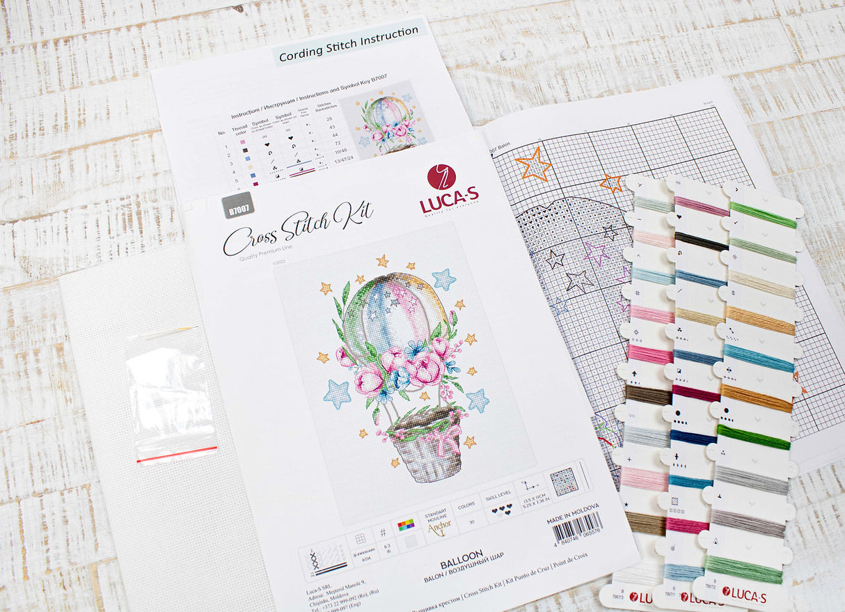 B7007 Ballon - Luca-S - Kit de point de croix
