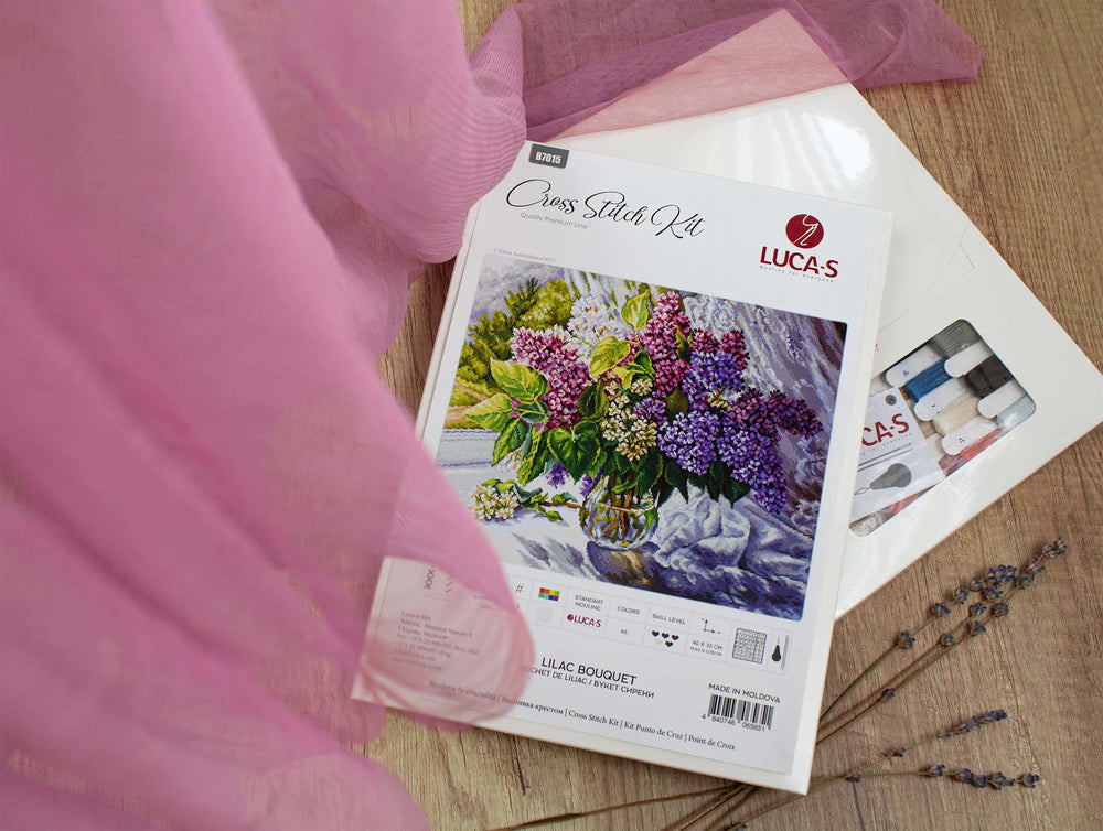 Cross Stitch Kit - Bouquet of Lilacs B7015 by Luca-S