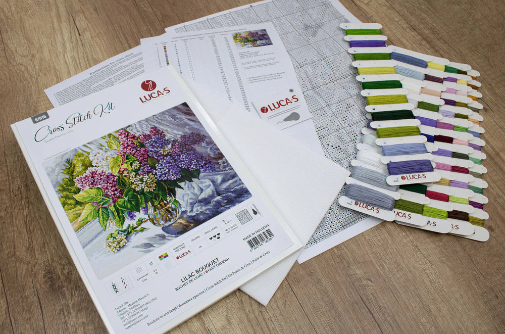 Cross Stitch Kit - Bouquet of Lilacs B7015 by Luca-S
