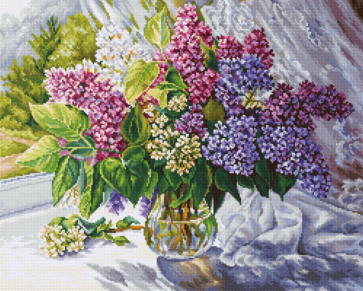 Cross Stitch Kit - Bouquet of Lilacs B7015 by Luca-S