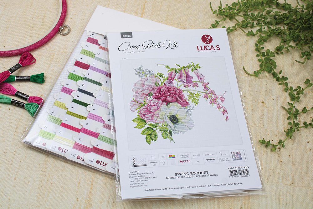 Spring Bouquet Cross Stitch Kit - B7018 Luca-S