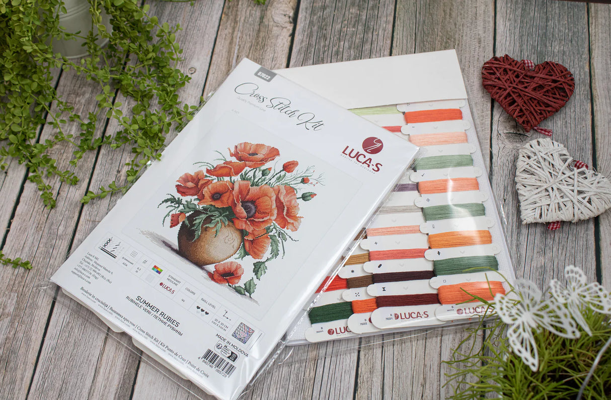 Kit de Punto de Cruz - Summer Rubies - B7022 Luca-S