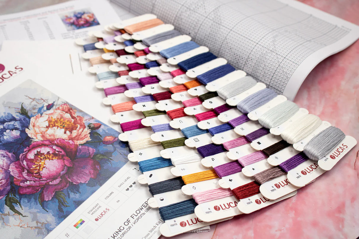 Kit de point de croix - Le Roi des Fleurs - B7027 Luca-S