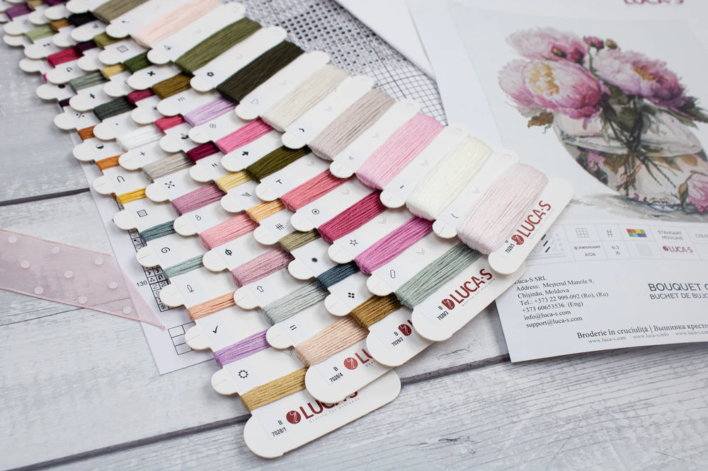 Kit au point de croix - Bouquet de pivoines - B7028 Luca-S