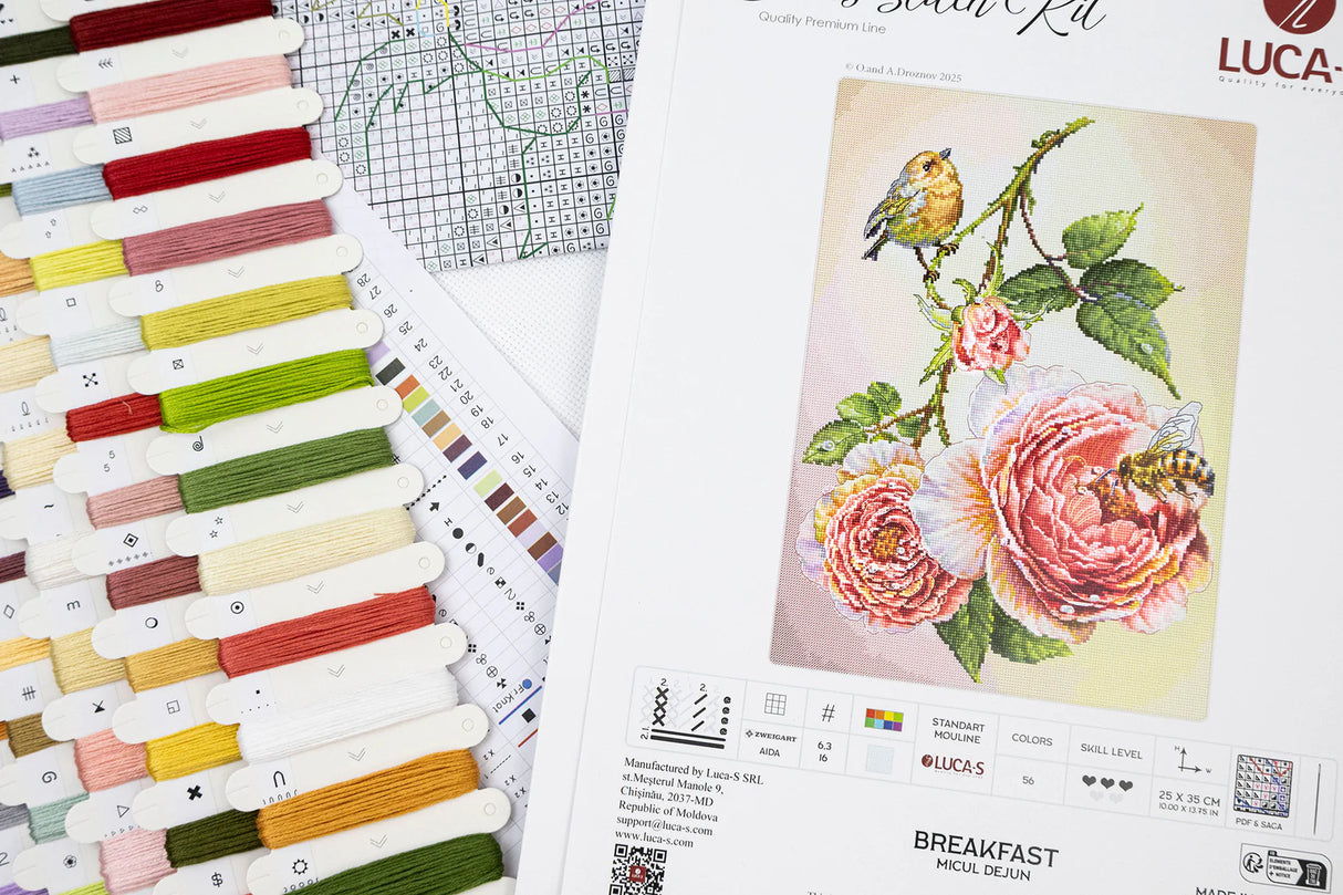 Kit de Punto de Cruz Luca-S - Breakfast B7053