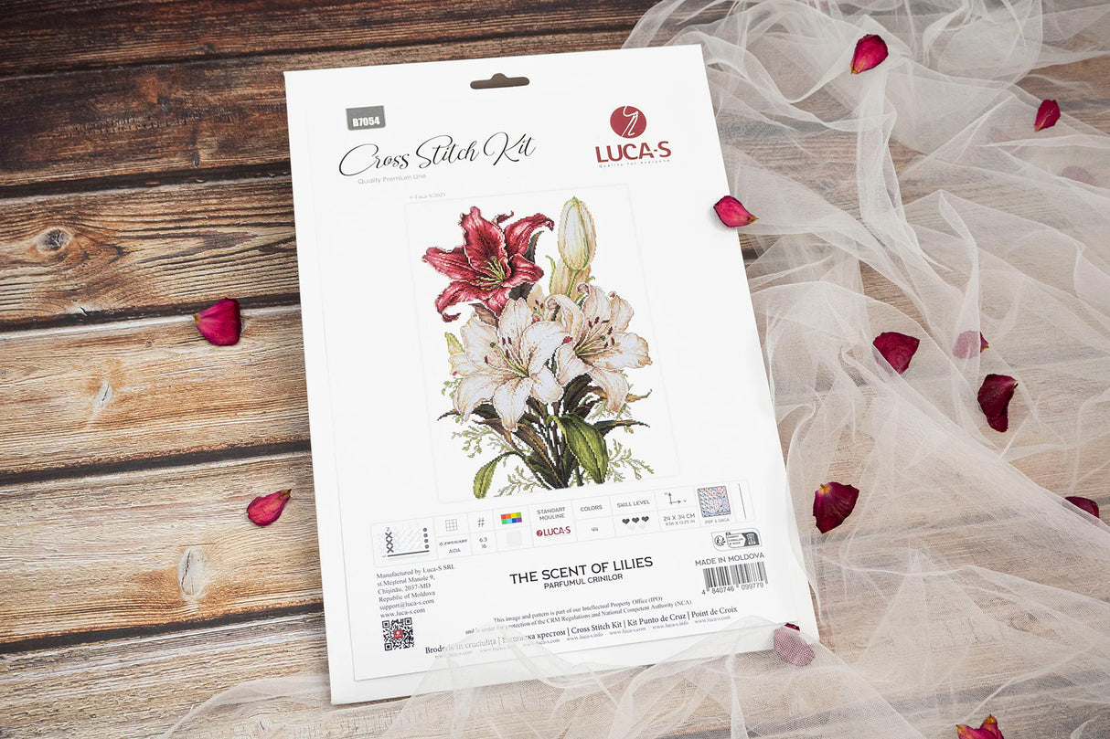 Kit de Punto de Cruz Luca-S - The Scent of Lilies B7054
